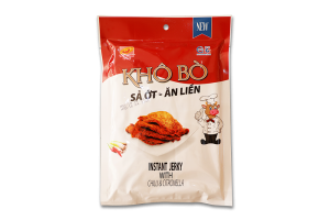 KHÔ BÒ SẢ ỚT ĂN LIỀN BỌC (100GR)