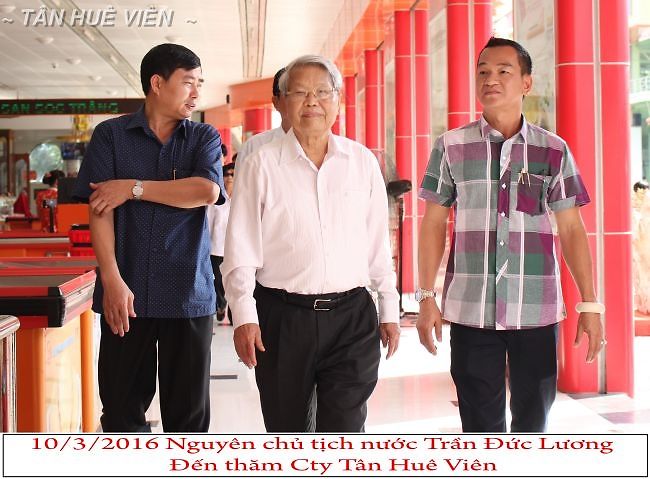 10/3/2016: Nguyên chủ tịch nước Trần Đức Lương đến thăm