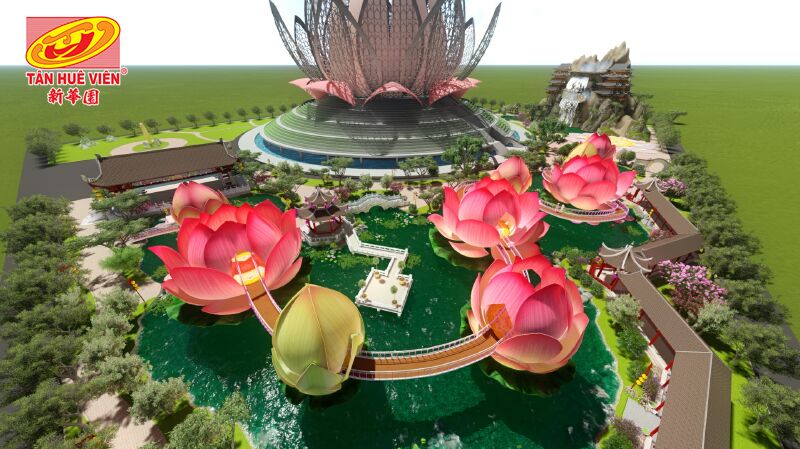 Liên Hoa Bảo Tháp - Hạng Mục Cầu Sen - Núi Vạn Phúc