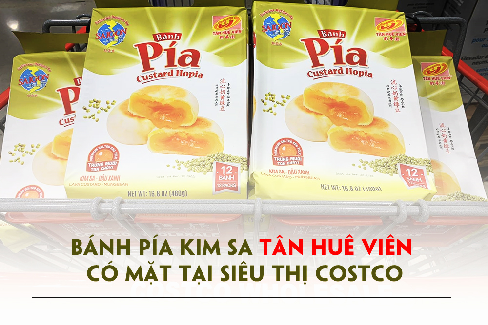Bánh Pía kim sa có mặt trong siêu thị Costco Mỹ