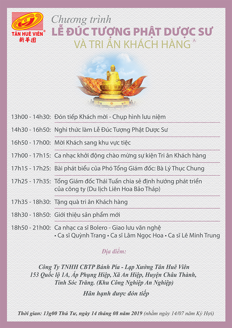 Lễ Đúc Tượng Phật Dược Sư Và Tri Ân Khách Hàng