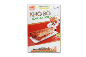 KHÔ BÒ SẢ ỚT ĂN LIỀN HỘP (200GR)