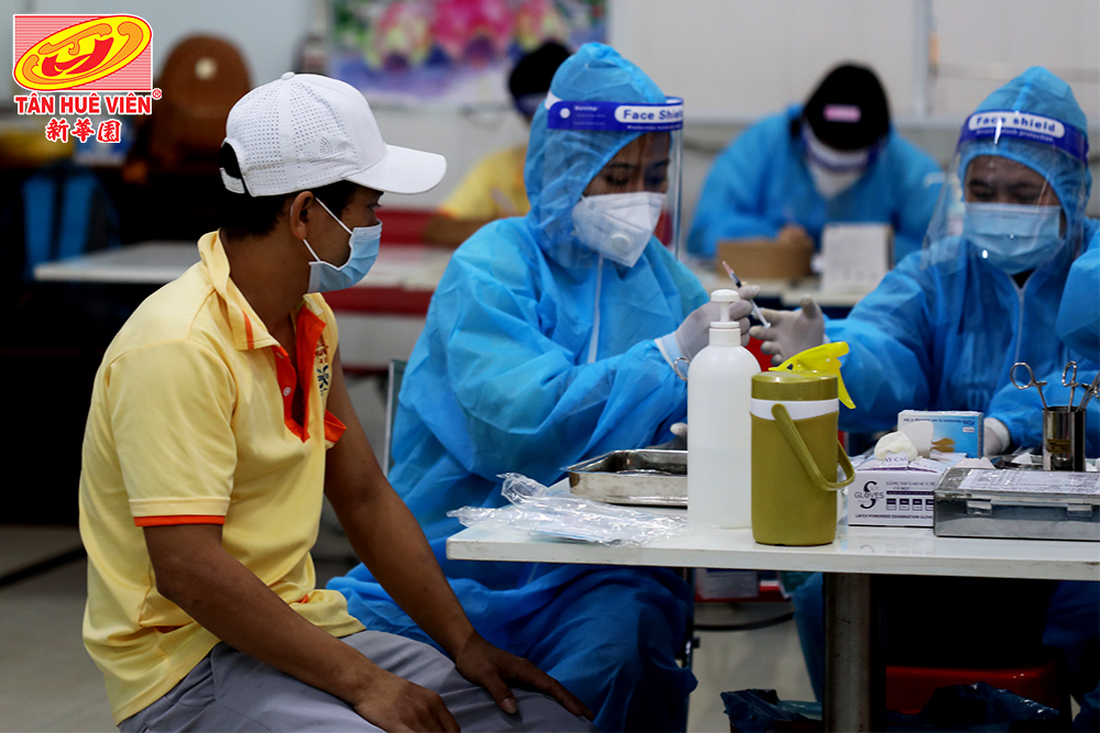 Tiêm vaccine đợt 2 cho tập thể công nhân viên lao động tại công ty