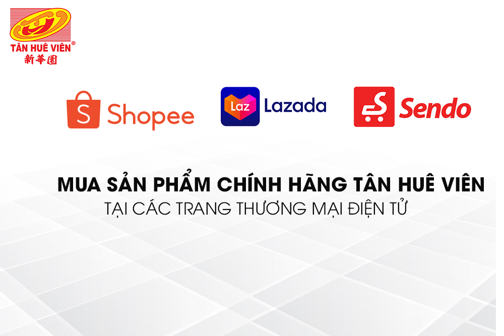 Mua hàng Tân Huê Viên trên các kênh thương mại điện tử